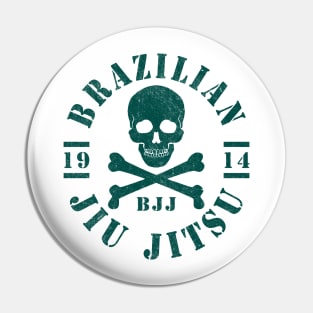 JIU JITSU - SKULL AND CROSSBONES Pin