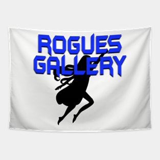 ROGUES GALLERY Female (Black Silhouette) Tapestry