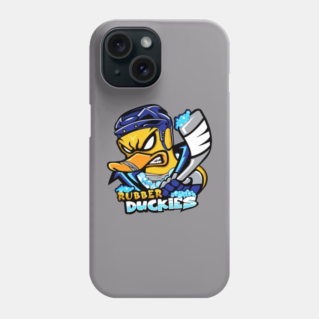 Rubber Duckies Hockey Team Phone Case by nesterenko