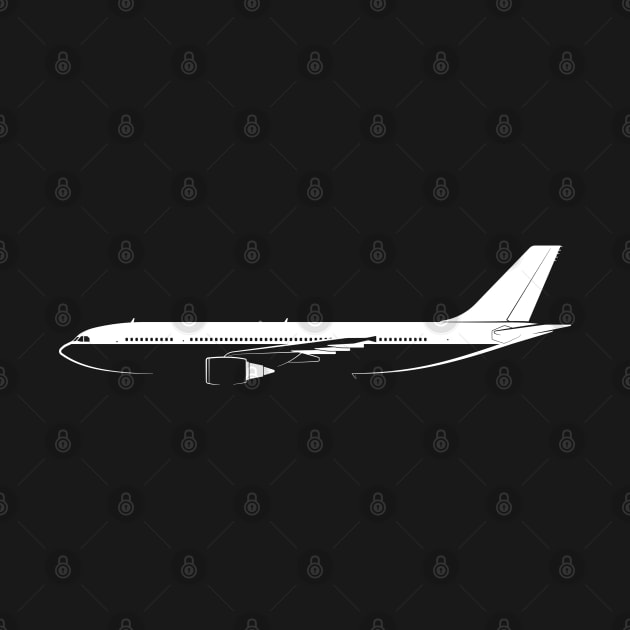 Airbus A300-600 Silhouette by Car-Silhouettes