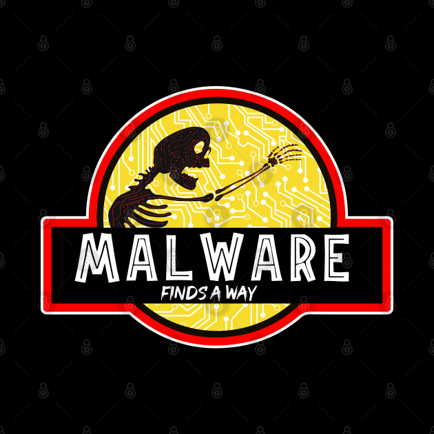 Malware Finds A Away funny humor Computer science by DonVector