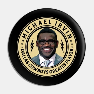 Michael Irvin - Greates Player dallas art Pin