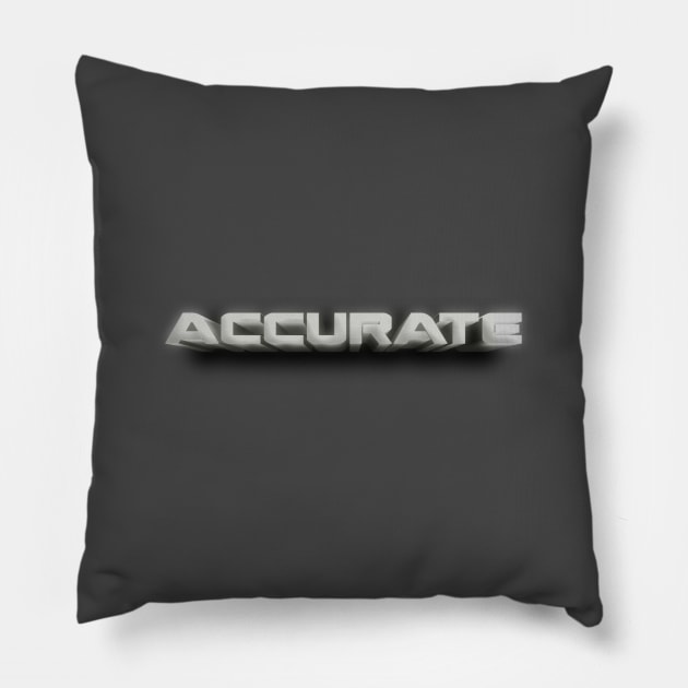 ACCURATE Pillow by RickTurner