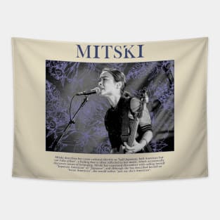 Monochrom Flowers Mitski Tapestry