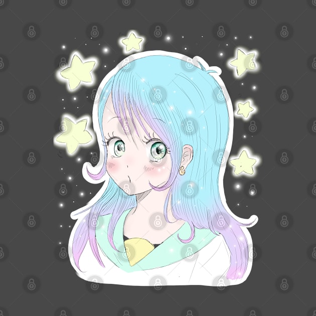 Stars cute girl by piumeli