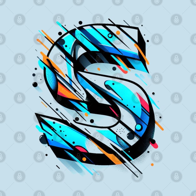 Letter S design graffity style by grappict