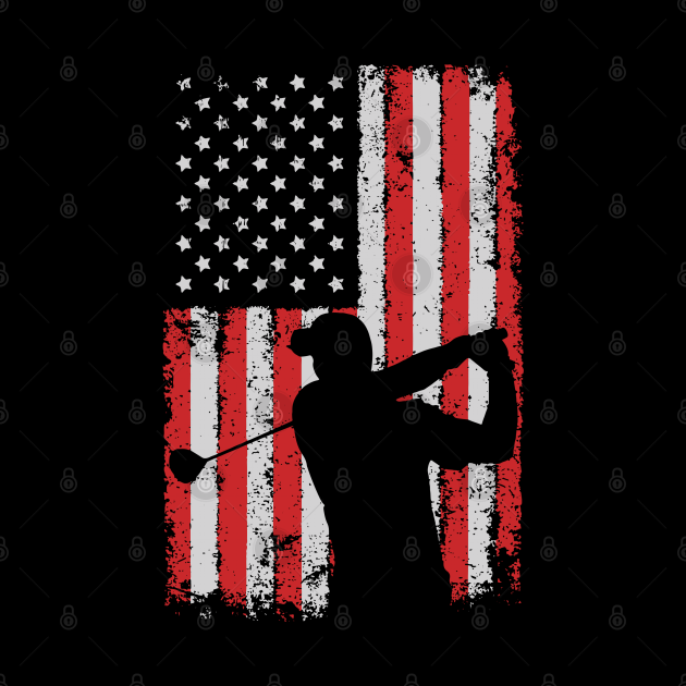 USA & Golf Flag Usa Golf Flag Pin TeePublic