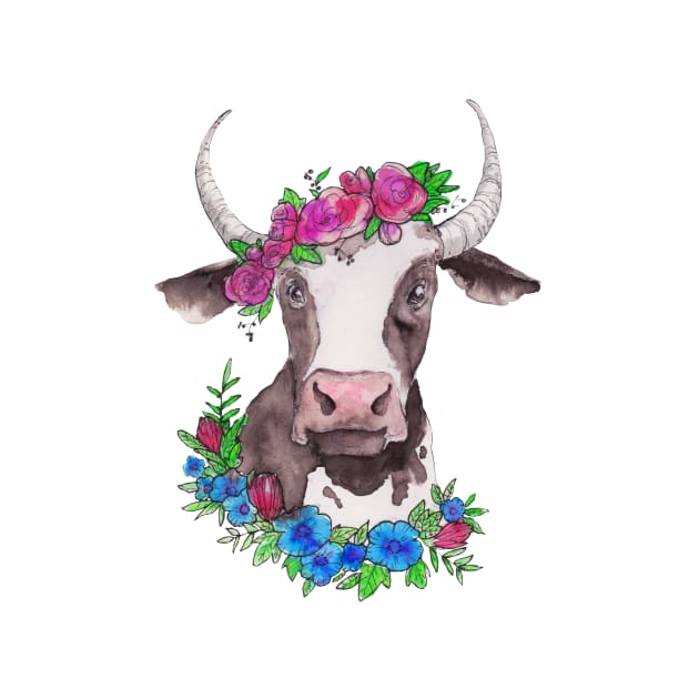 Spring flower Cow by Zias