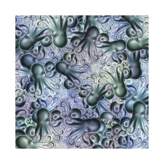 Shimmery Octopus Pattern by aeolia