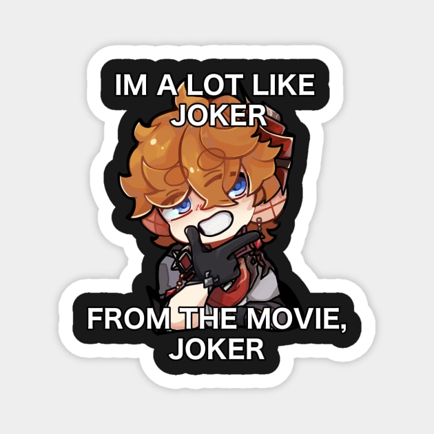 Childe Chibi (Joker edition) Magnet by lillastarr