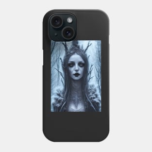 Winter Witch | Frost Queen | Gothic Fantasy | Gothic Aesthetic | Beautiful Witch Phone Case