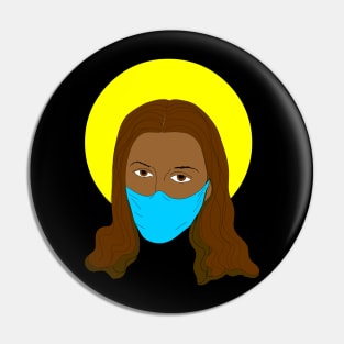 Jesus Mask Pin