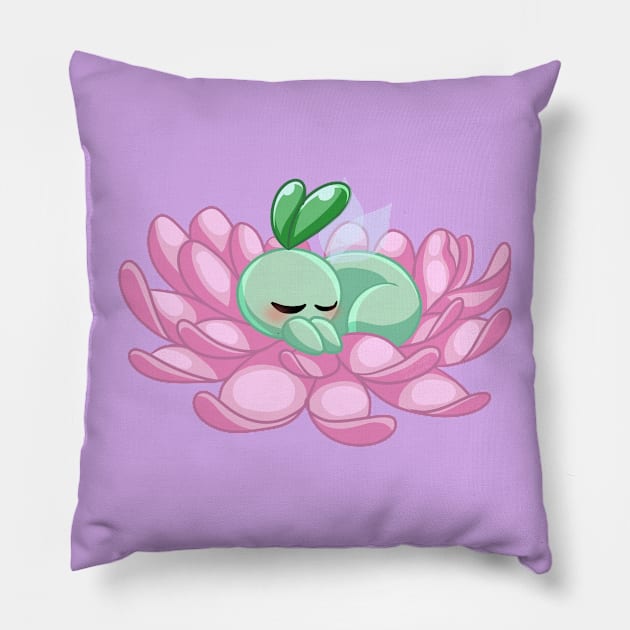 Flower bed Bululu Pillow by darklightlantern@gmail.com