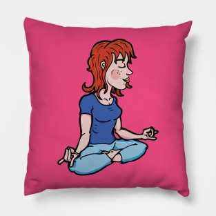 Yoga Girl Pillow