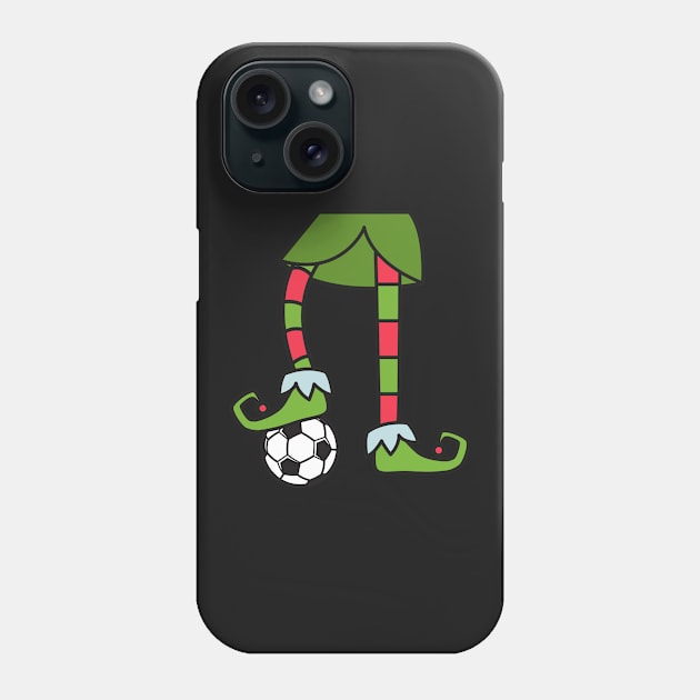Soccer Christmas Elf Xmas Gift Phone Case by RJCatch