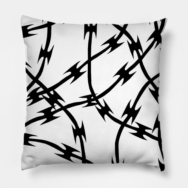 Barb White Pillow by Emeline