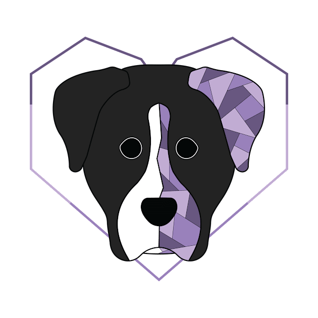 Geometric Tuxedo Boxer by Kali Farnsworth