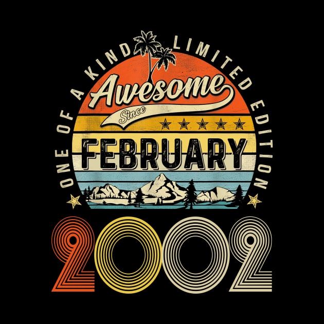 Awesome Since February 2002 Vintage 21st Birthday by Tagliarini Kristi