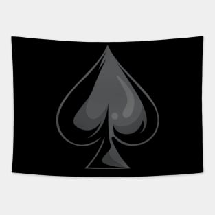 Ace of Spades - Cool Poker Heart Symbol Tapestry