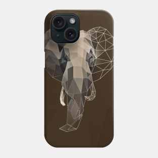 Low poly elephant Phone Case