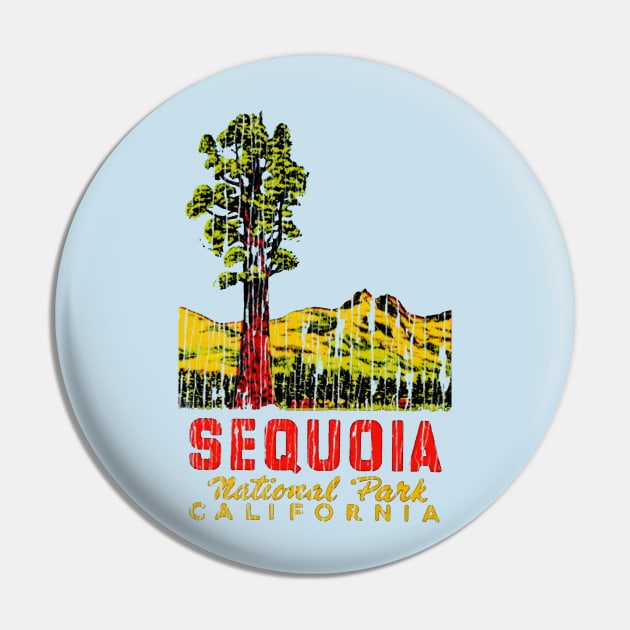 Sequoia National Park California Vintage Pin by Hilda74