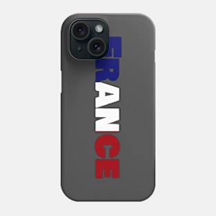 France Flag Logo Text Phone Case