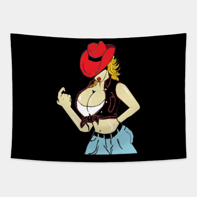 Cowgirl Tapestry by Wrek
