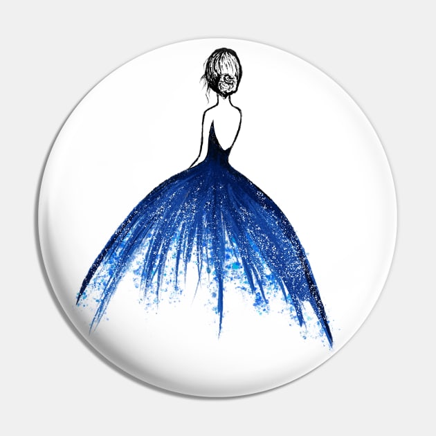 Ballgown Girl Pin by sparkling-in-silence