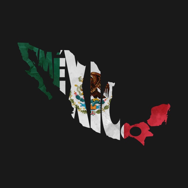 Mexico Typo Map by inspirowl