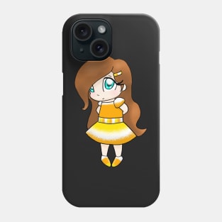 Cute Candy Corn Girl (Purple) Phone Case