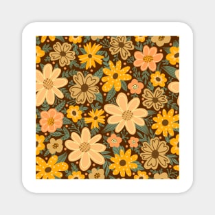 Boho floral polka dot Magnet