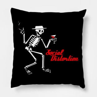 social distortion retro Pillow