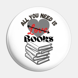 All you need is love (of Books!) Pin