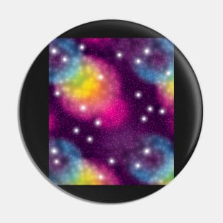 Rainbow Galaxy Pin