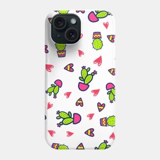Cactus Love - Doodle Phone Case
