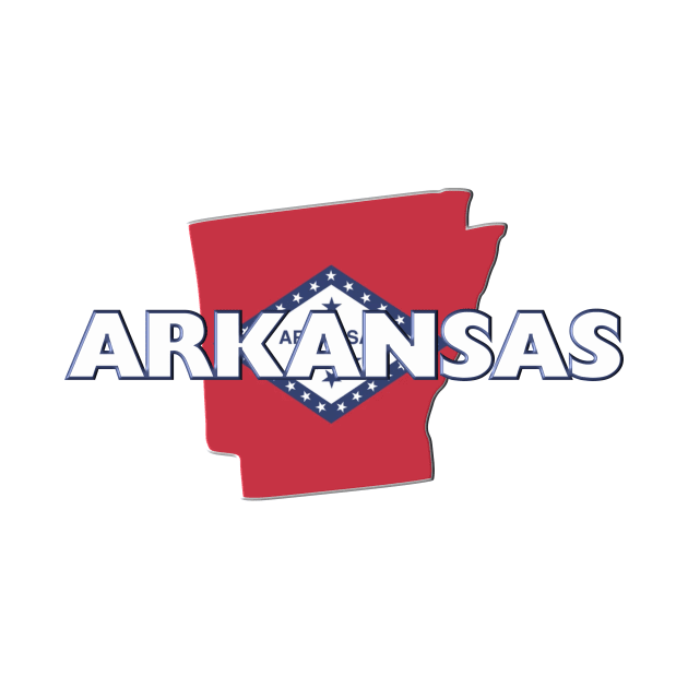 Arkansas Colored State by m2inspiration