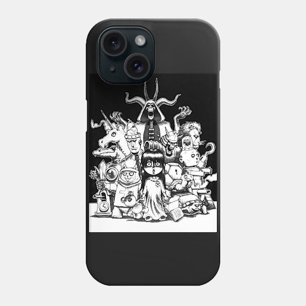 Little Girl and her crew Phone Case by HeohKim