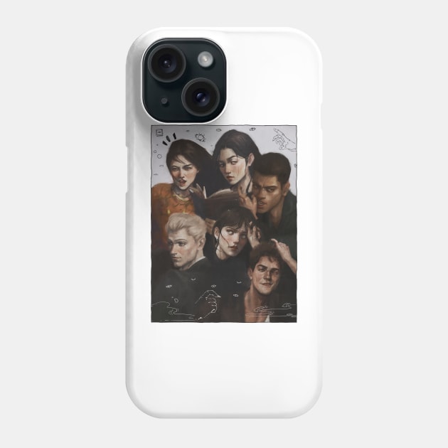 The Atlas Six - 2021 Edition - colour illustration Phone Case by LittleChmura