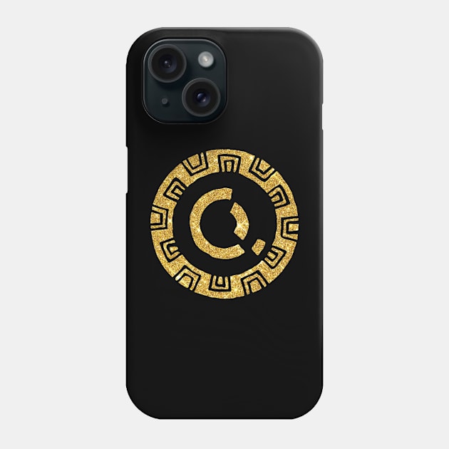 alien gold Phone Case by Six5 Designs