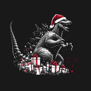 Godzilla on christmas T-Shirt