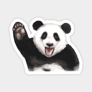 Panda Greeting Everyone Magnet