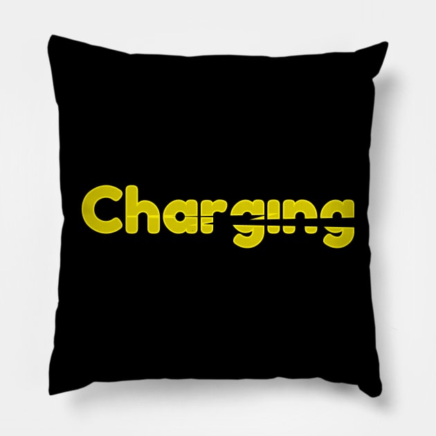 Flash Charging Three - 06 Pillow by SanTees