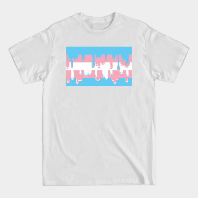 Discover Dripping Trans Pride - Pride Flag - T-Shirt