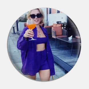 Florence Pugh's Aperol Spritz Pin