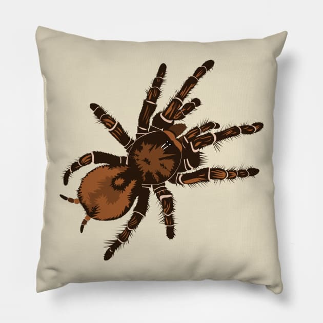 Goliath Bird Eating Spider Pillow by stargatedalek