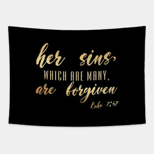 Here sins which are many Tapestry