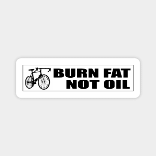 Burn fat not oil with mountain bike Magnet