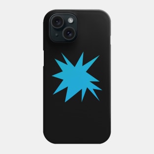 Funky Comic Zine Style Halftone Blue Burst Phone Case