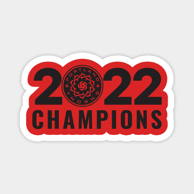 Thorns Champions 13 Magnet by Very Simple Graph