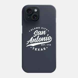 Vintage San Antonio Alamo City Texas Teal USA Phone Case